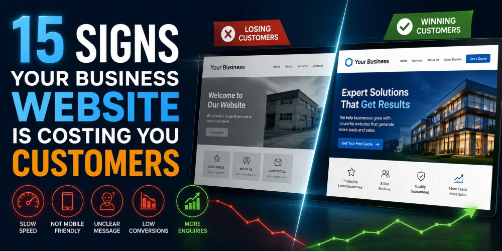 15 Signs Your Business Website Is Costing You Customers